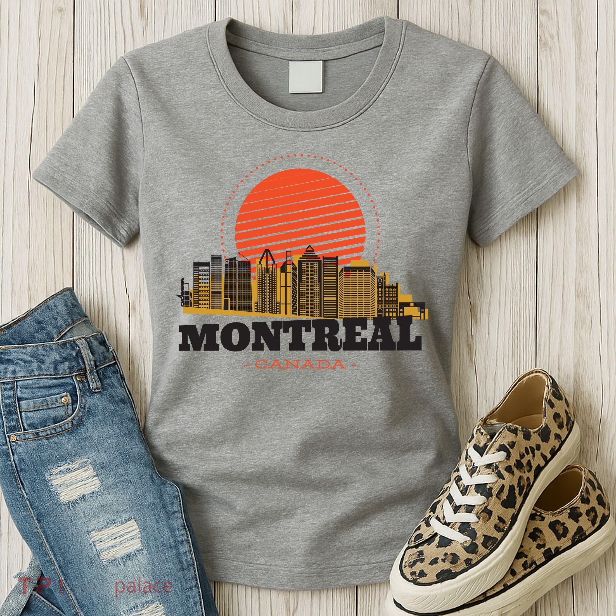 Montreal Canada Skyline Women's T-Shirt