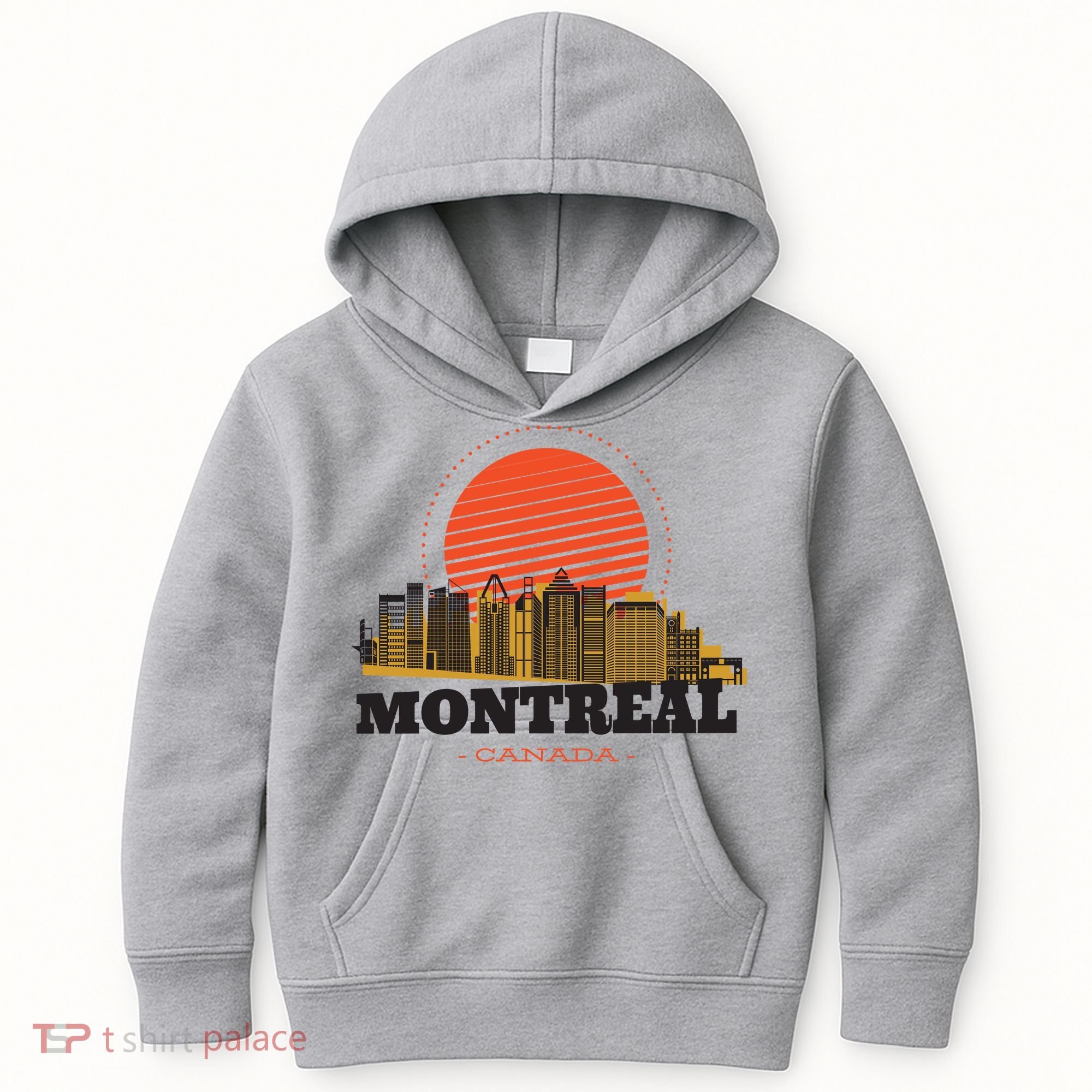 Montreal Canada Skyline Kids Hoodie