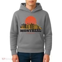 Montreal Canada Skyline Kids Hoodie thumb 4