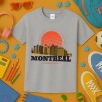 Montreal Canada Skyline Kids T-Shirt thumb 3