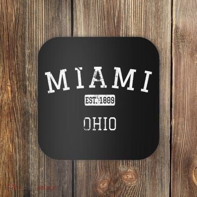 Miami Ohio Oh Vintage Coaster