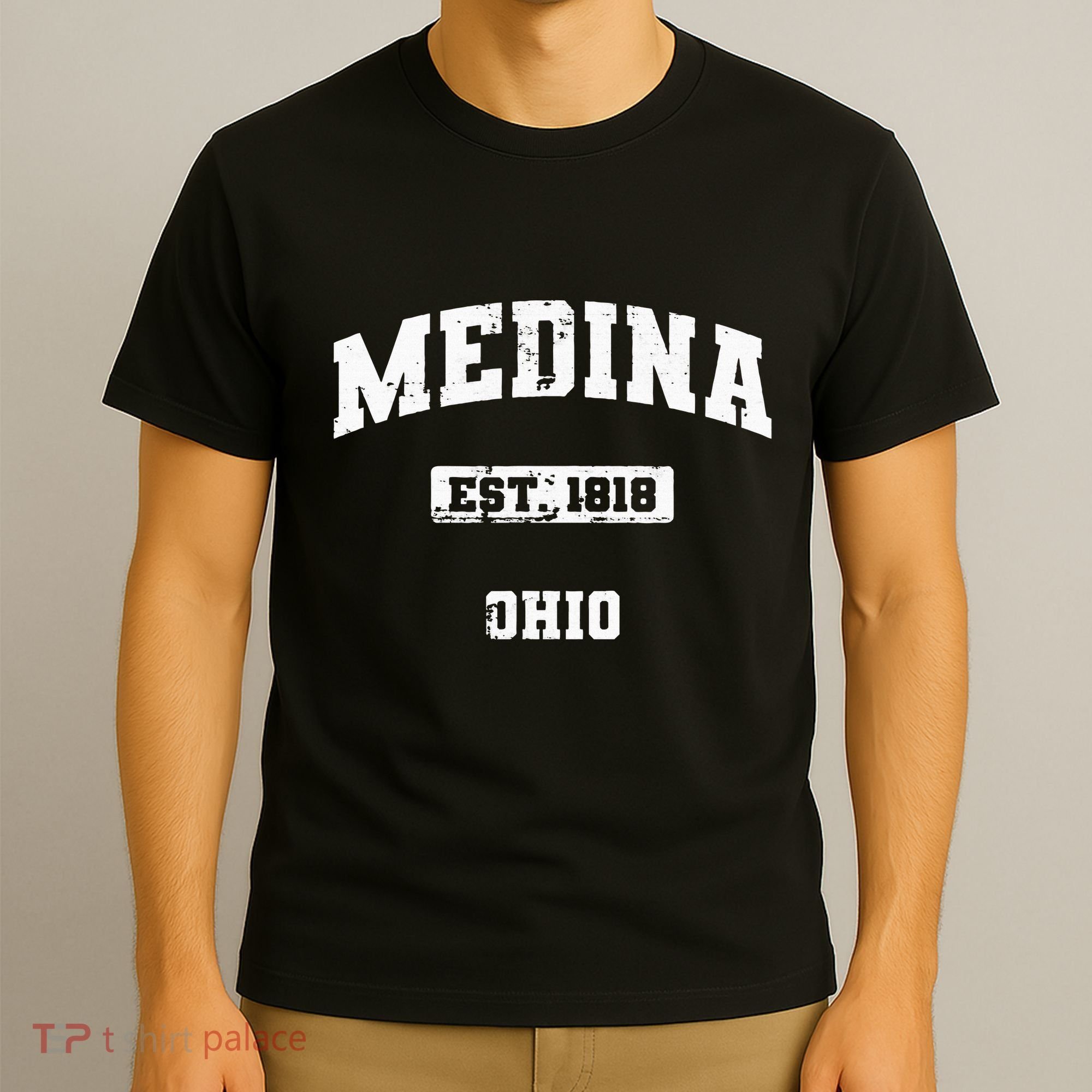 Medina Ohio Oh Vintage State Athletic Style T-Shirt