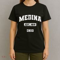 Medina Ohio Oh Vintage State Athletic Style T-Shirt thumb 4