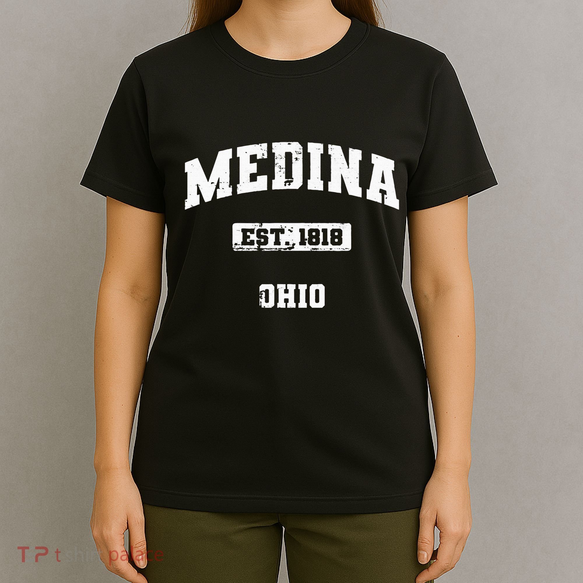 Medina Ohio Oh Vintage State Athletic Style T-Shirt