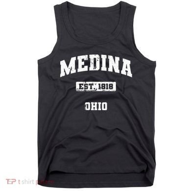 Medina Ohio Oh Vintage State Athletic Style Tank Top