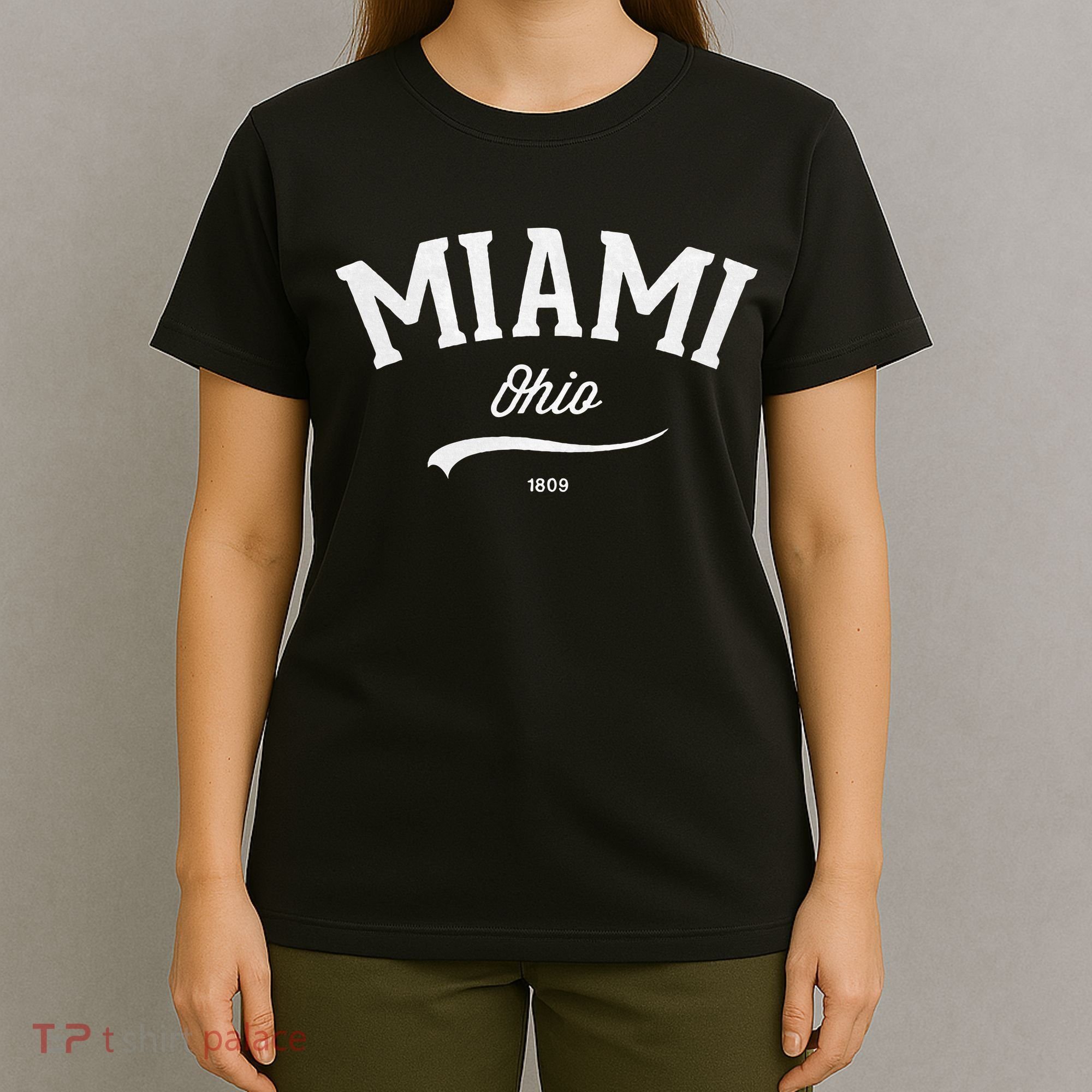 Miami Ohio Oh Vintage Retro Athletic Sports Style T-Shirt
