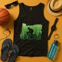 Map Of Oregon Mountain Bike Rider Mtb Biking Mountain Biker Tank Top thumb 4