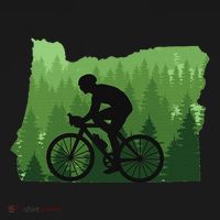Map Of Oregon Mountain Bike Rider Mtb Biking Mountain Biker Visor thumb 3