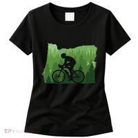 Map Of Oregon Mountain Bike Rider Mtb Biking Mountain Biker Women's T-Shirt thumb 0