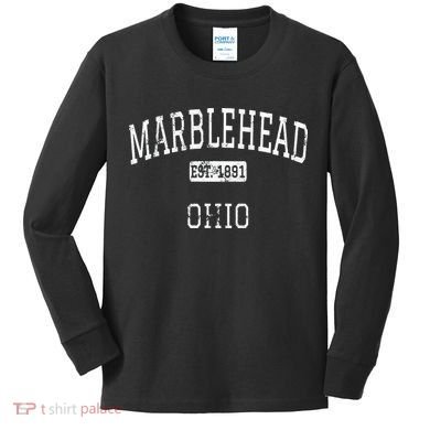 Marblehead Ohio OH Vintage Kids Long Sleeve Shirt