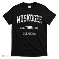 Muskogee Oklahoma OK Vintage Athletic Sports T-Shirt thumb 0