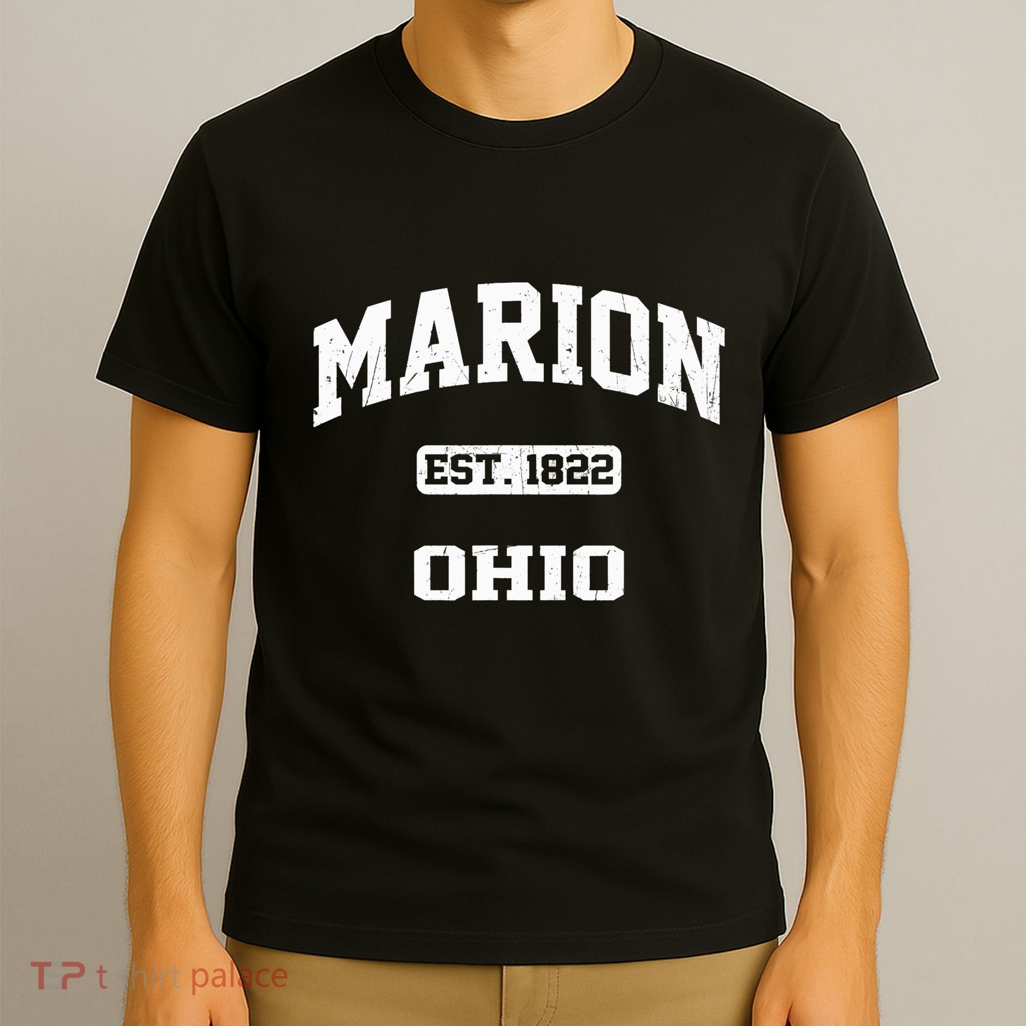 Marion Ohio OH Vintage State Athletic Style T-Shirt