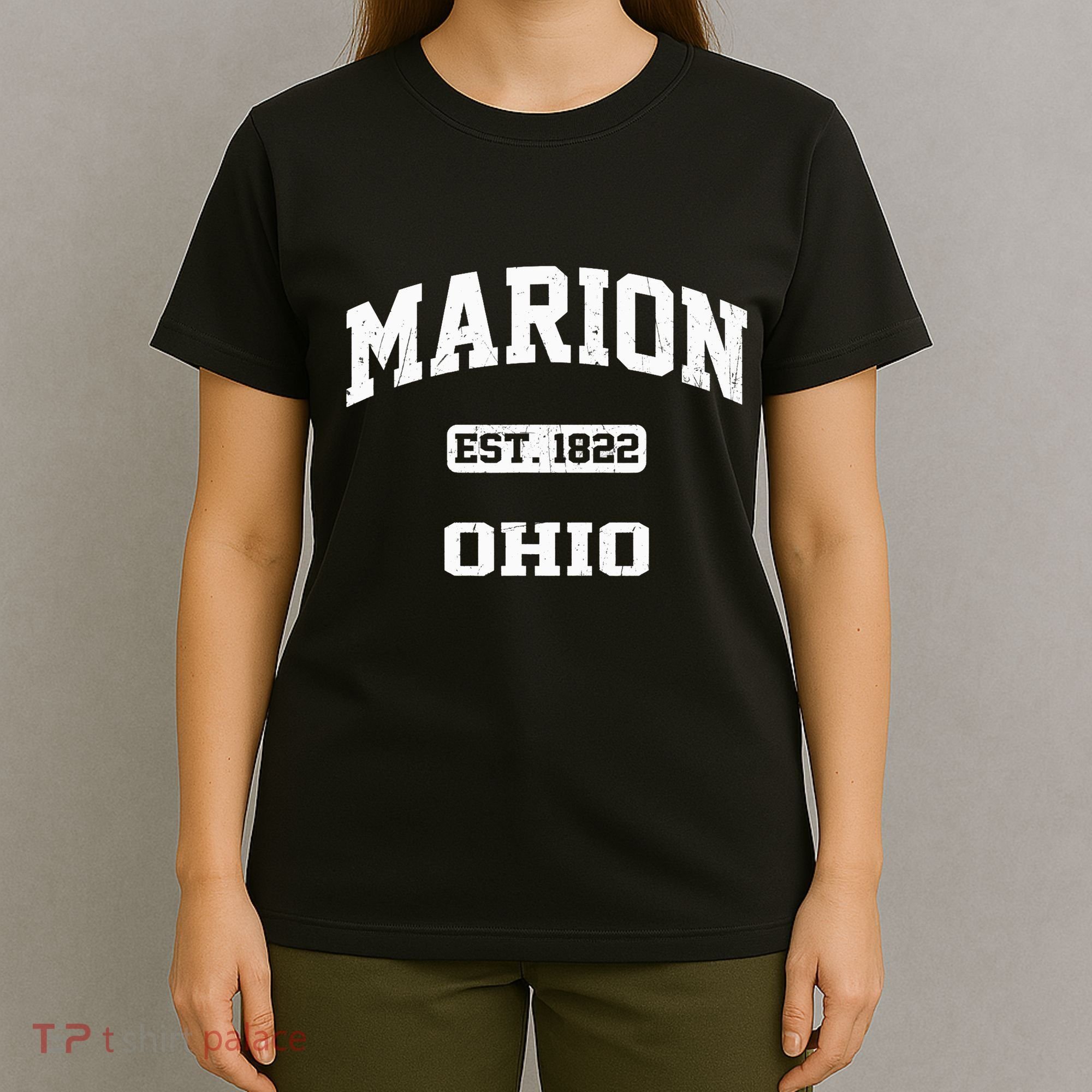 Marion Ohio OH Vintage State Athletic Style T-Shirt