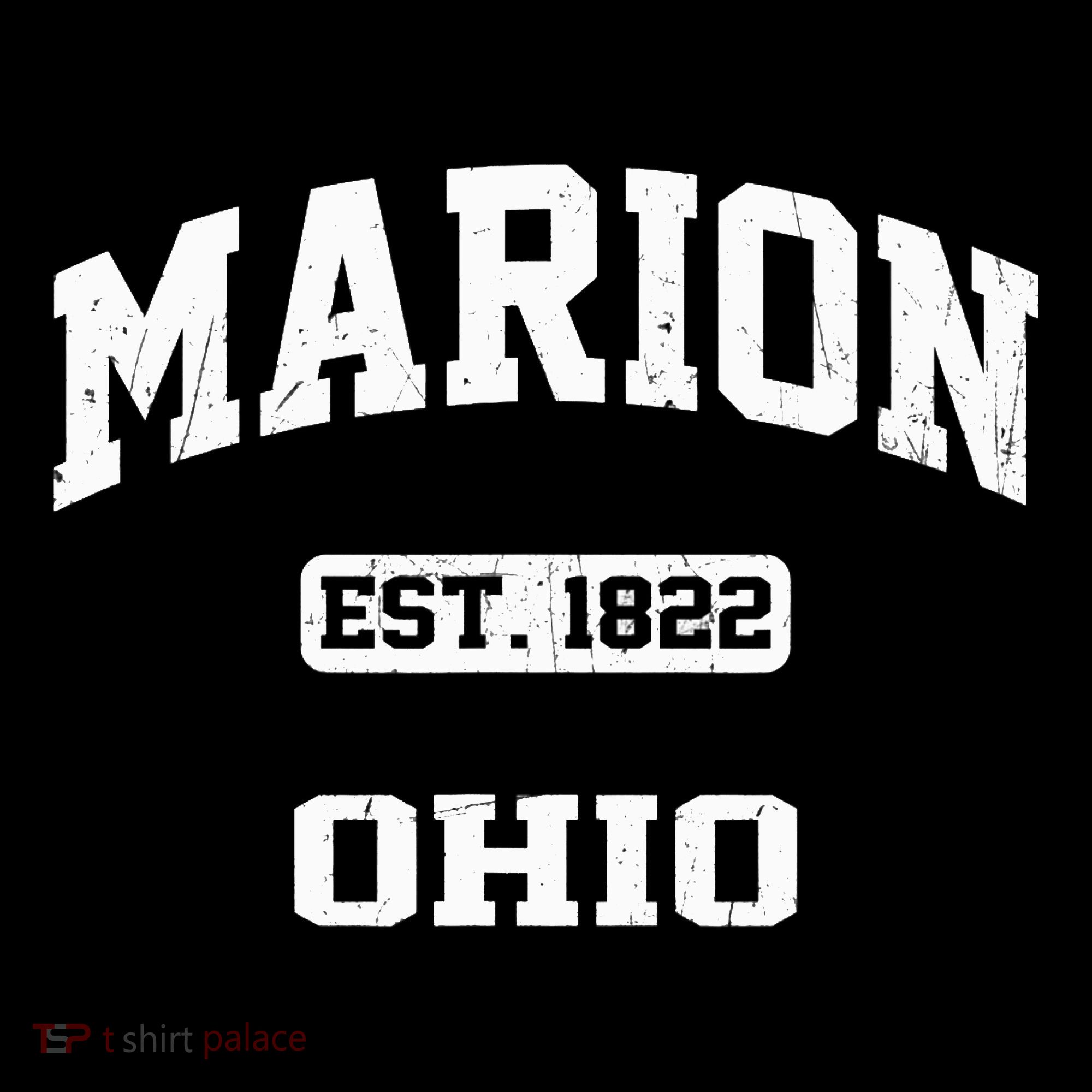 Marion Ohio OH Vintage State Athletic Style T-Shirt