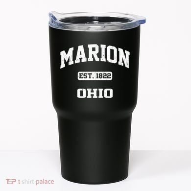 Marion Ohio OH Vintage State Athletic Style Tumbler