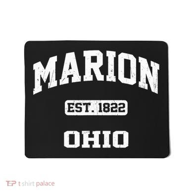 Marion Ohio OH Vintage State Athletic Style Mousepad