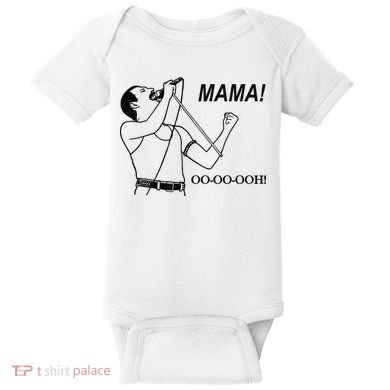 Mama Oo Oo Ooh Queen Music Lover Baby Bodysuit