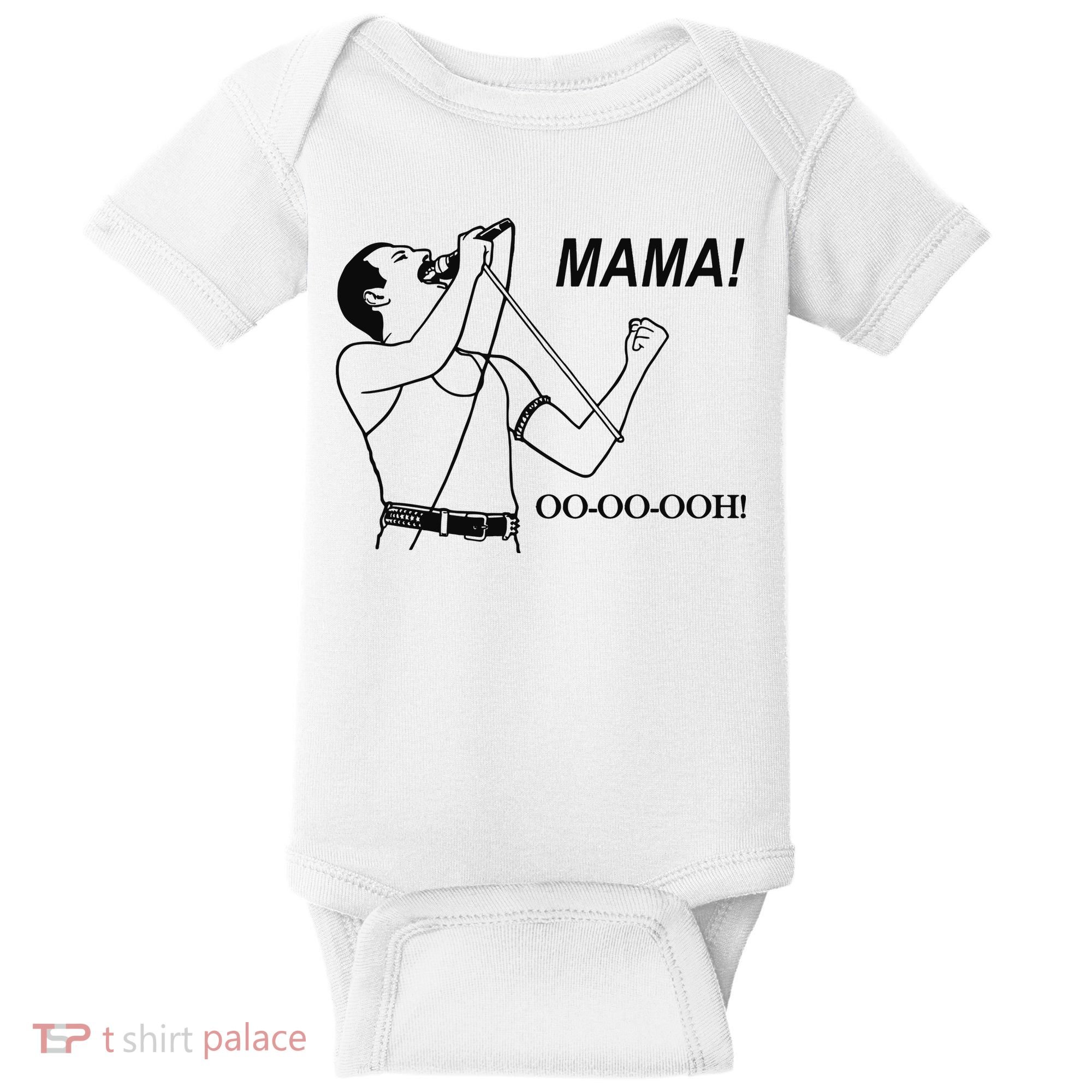 Mama Oo Oo Ooh Queen Music Lover Baby Bodysuit