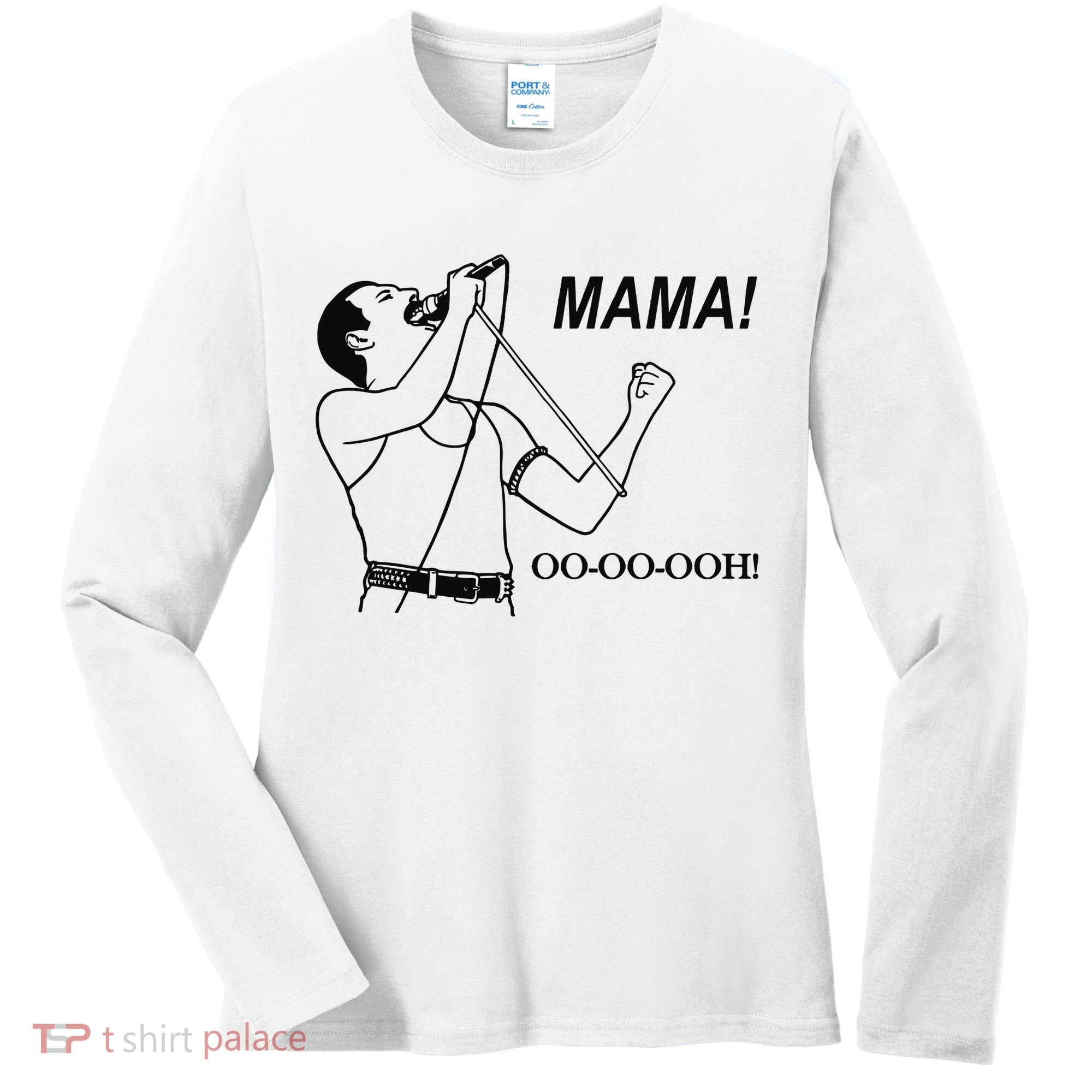 Mama Oo Oo Ooh Queen Music Lover Women's Long Sleeve Shirt