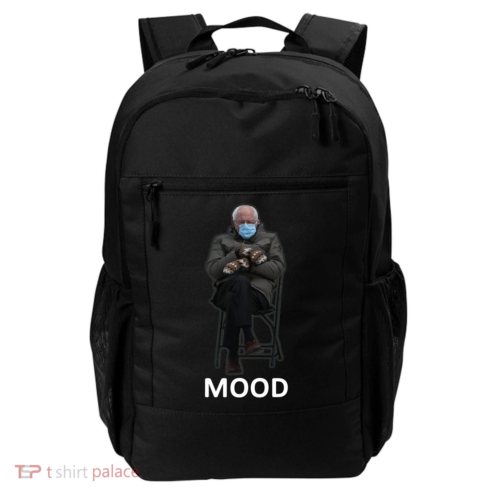 Mood Bernie Sanders Mittens Inauguration Backpack