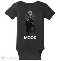 Mood Bernie Sanders Mittens Inauguration Baby Bodysuit thumb 0