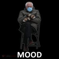 Mood Bernie Sanders Mittens Inauguration Baby Bodysuit thumb 2