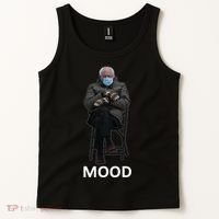 Mood Bernie Sanders Mittens Inauguration Tank Top thumb 2