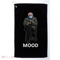 Mood Bernie Sanders Mittens Inauguration Golf Towel thumb 0