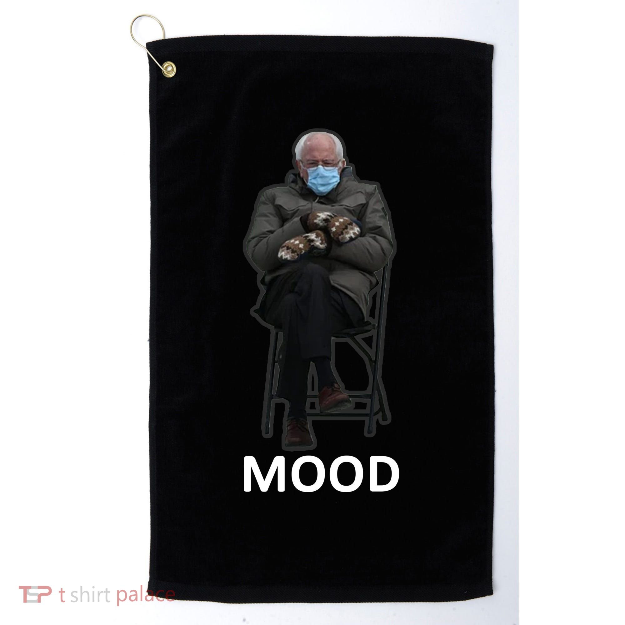 Mood Bernie Sanders Mittens Inauguration Golf Towel