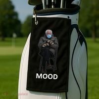 Mood Bernie Sanders Mittens Inauguration Golf Towel thumb 2