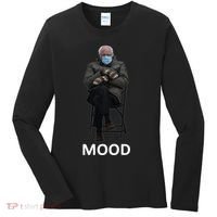 Mood Bernie Sanders Mittens Inauguration Women's Long Sleeve Shirt thumb 0
