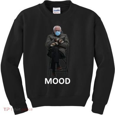 Mood Bernie Sanders Mittens Inauguration Kids Sweatshirt