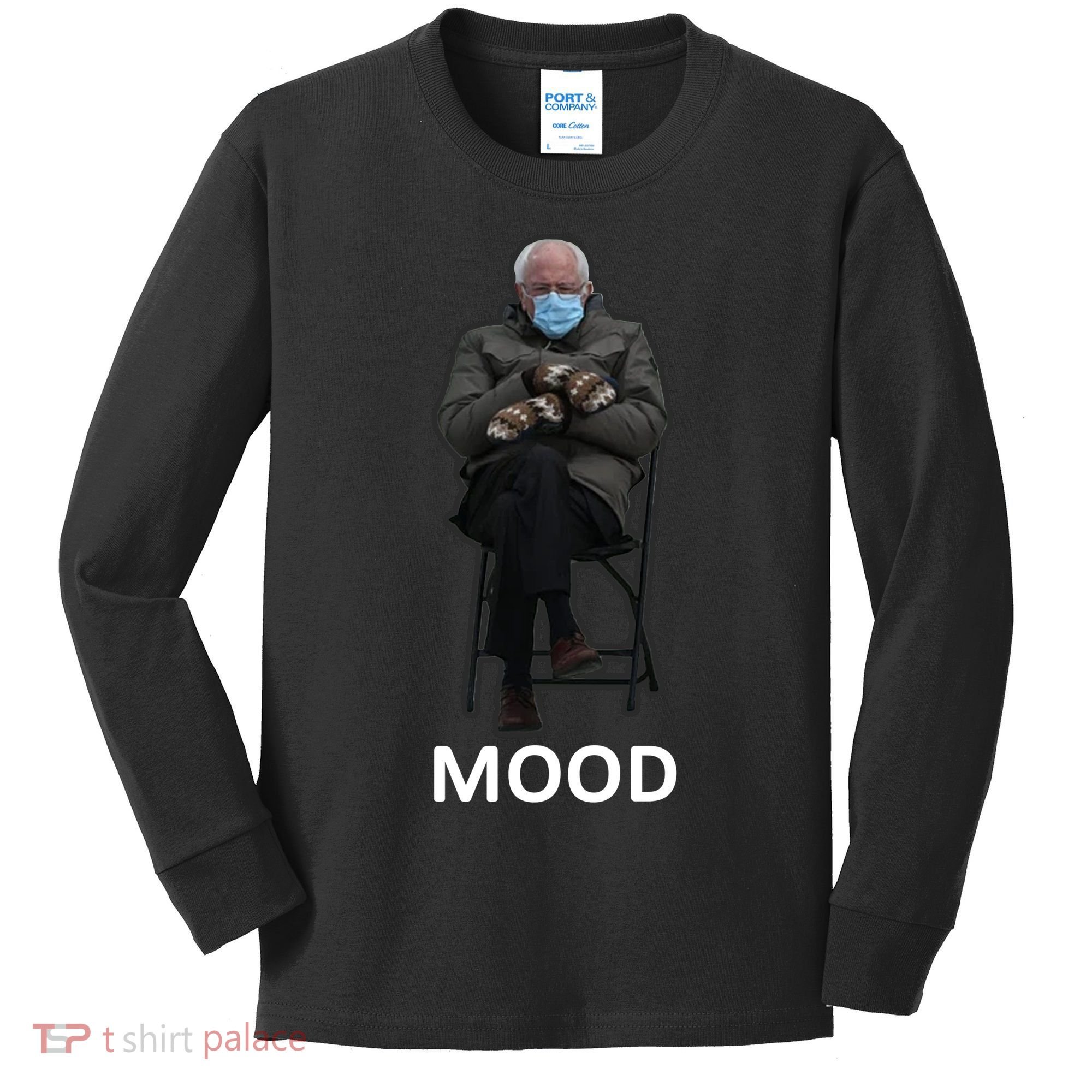 Mood Bernie Sanders Mittens Inauguration Kids Long Sleeve Shirt