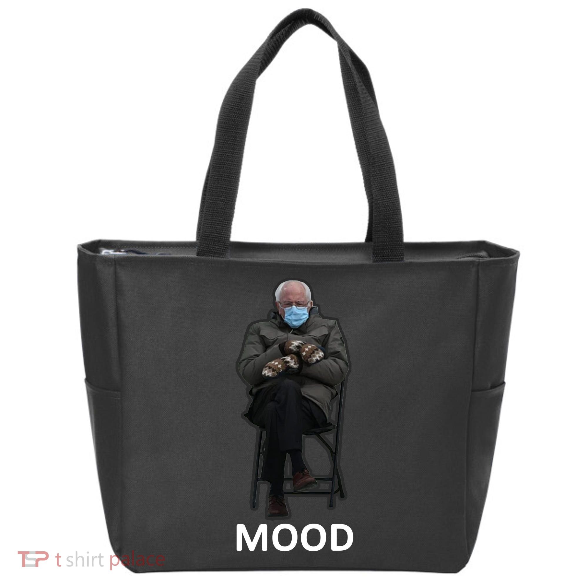 Mood Bernie Sanders Mittens Inauguration Tote Bag