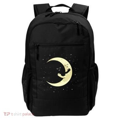 Moon Hug Sky Filled With Stars Backpack