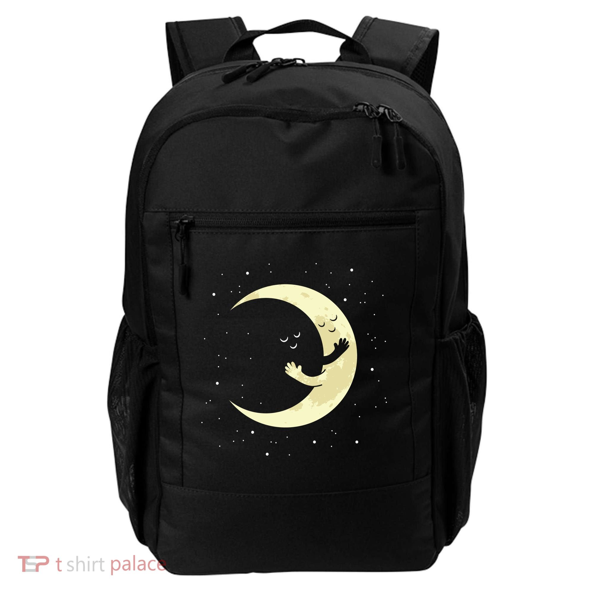 Moon Hug Sky Filled With Stars Backpack