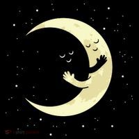 Moon Hug Sky Filled With Stars Ornament thumb 1