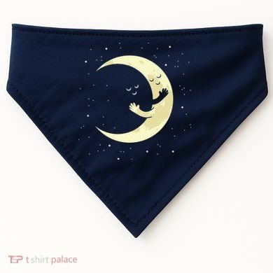 Moon Hug Sky Filled With Stars USA-Made Doggie Bandana