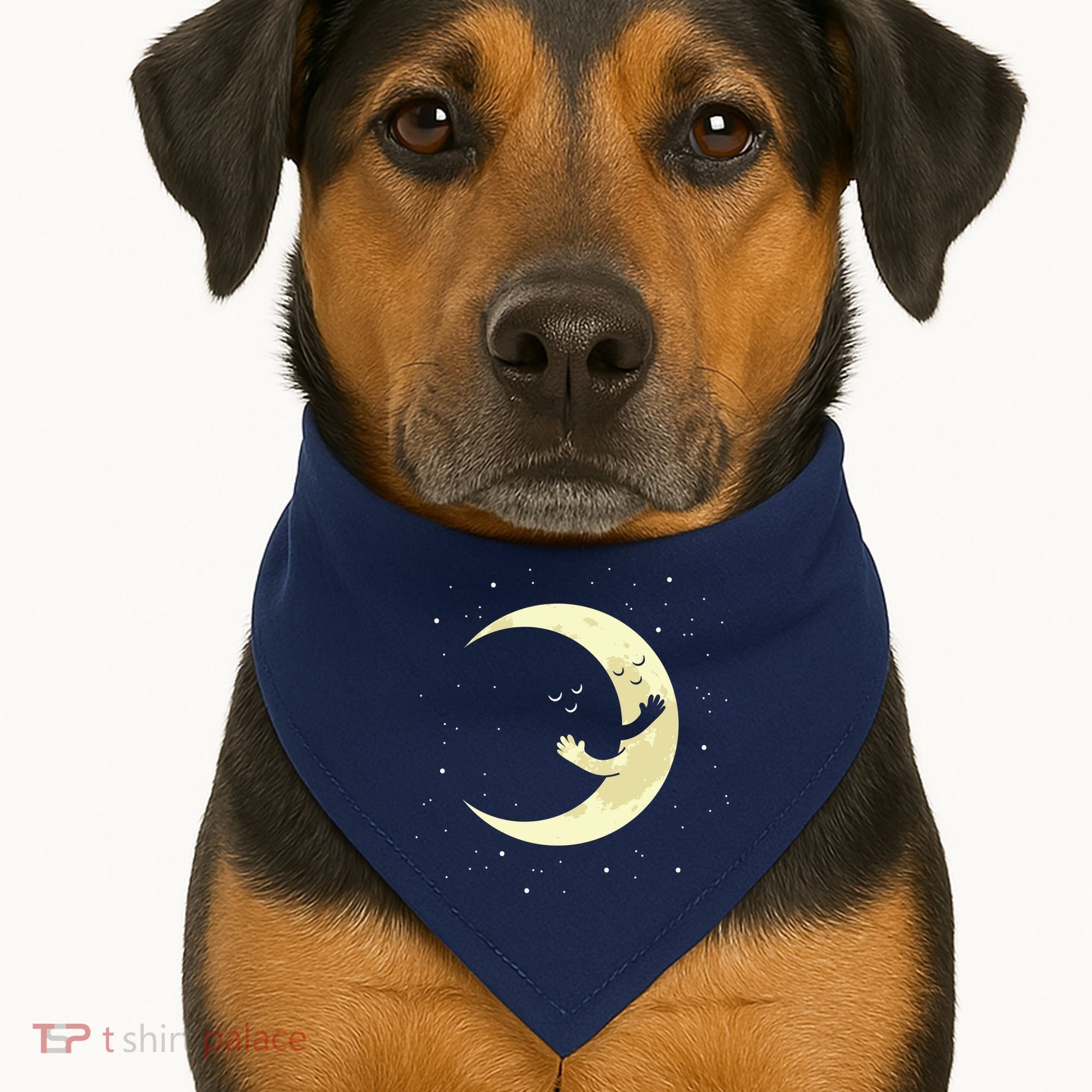 Moon Hug Sky Filled With Stars USA-Made Doggie Bandana