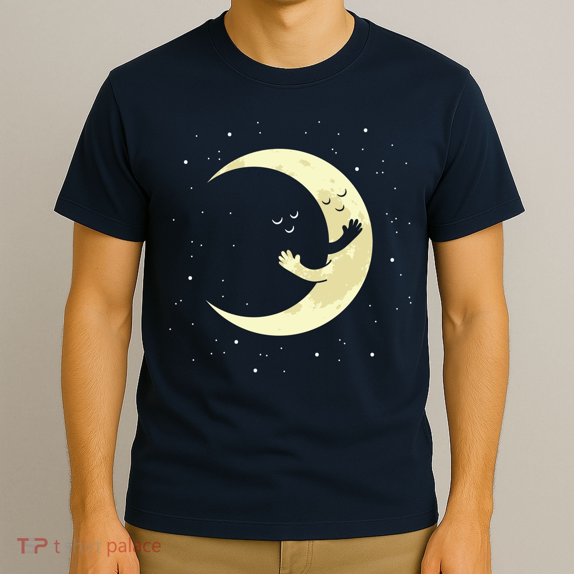 Moon Hug Sky Filled With Stars T-Shirt