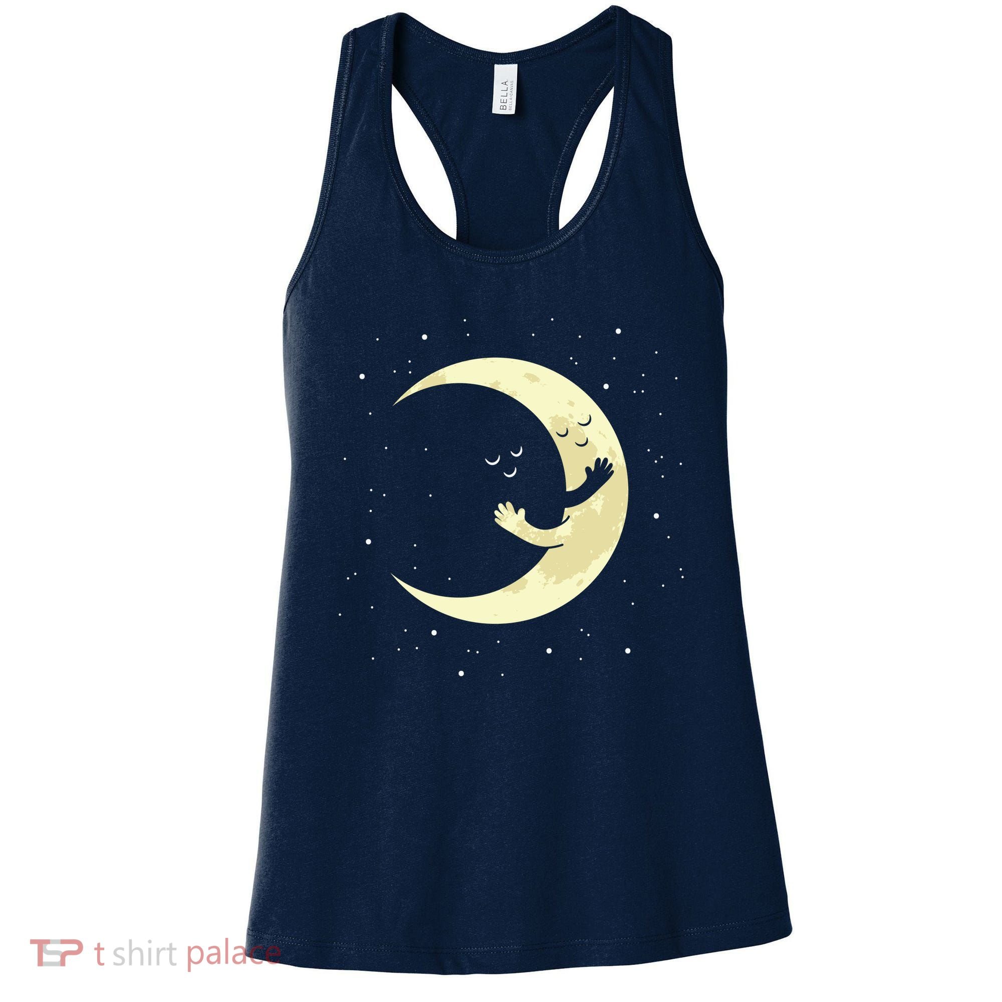 Moon Hug Sky Filled With Stars Women's Tank Top