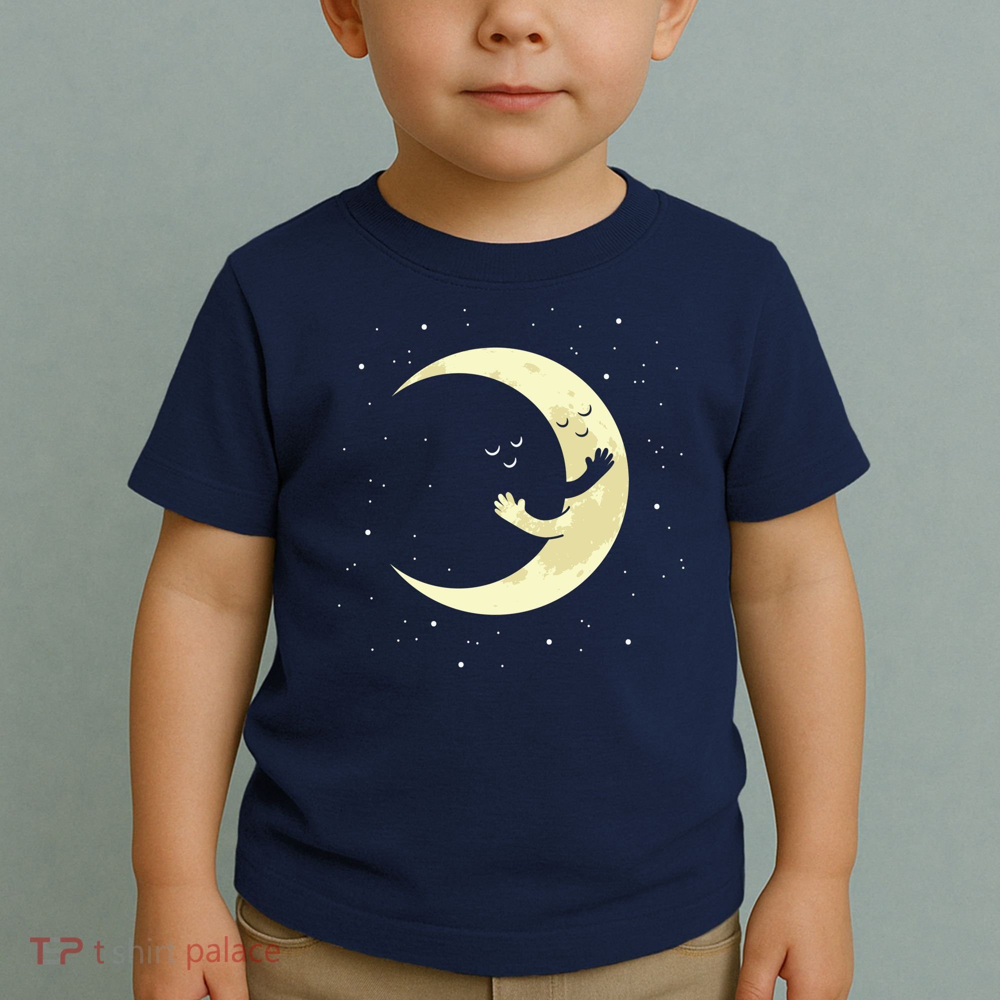 Moon Hug Sky Filled With Stars Toddler T-Shirt