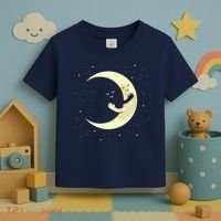 Moon Hug Sky Filled With Stars Toddler T-Shirt thumb 3
