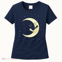 Moon Hug Sky Filled With Stars Women's T-Shirt thumb 0