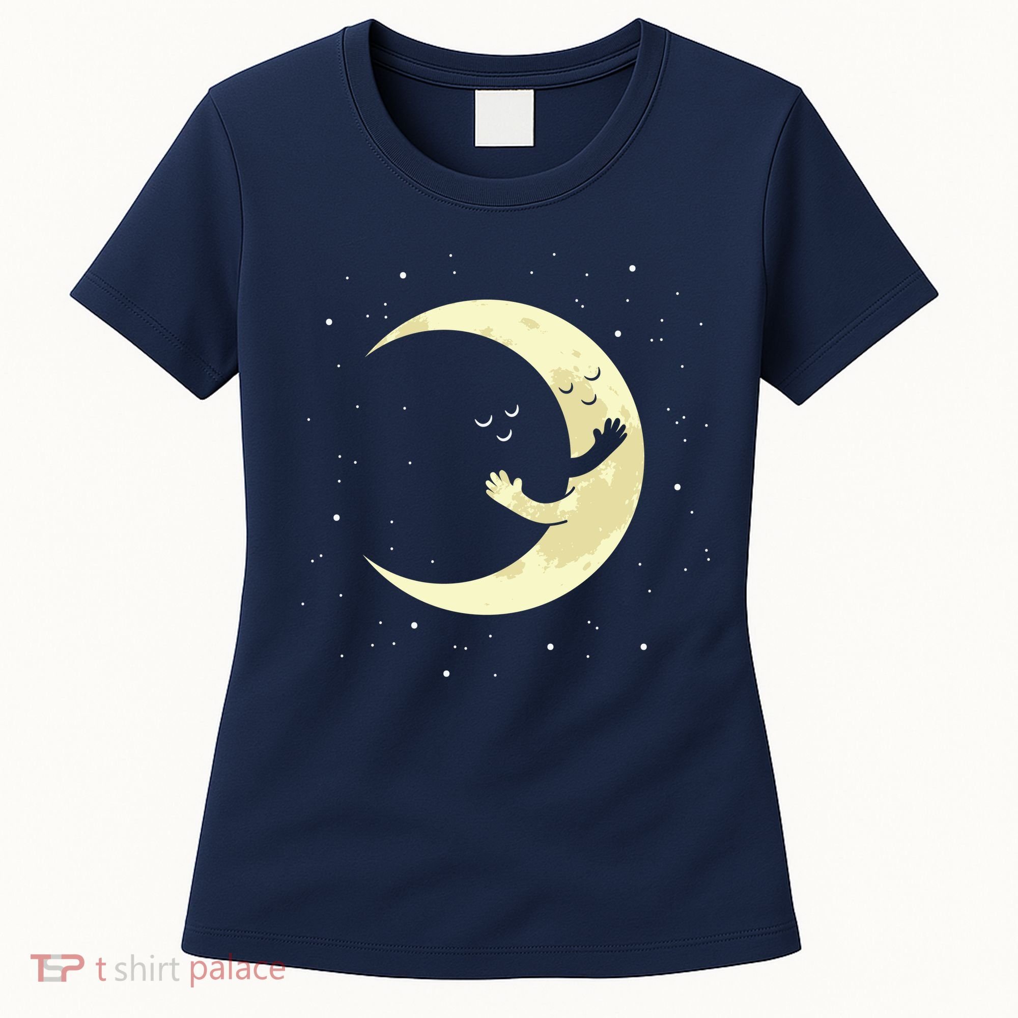 Moon Hug Sky Filled With Stars Women's T-Shirt