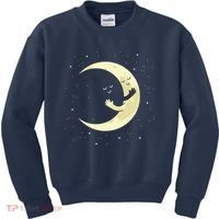Moon Hug Sky Filled With Stars Kids Sweatshirt thumb 0