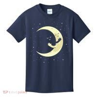 Moon Hug Sky Filled With Stars Kids T-Shirt thumb 0
