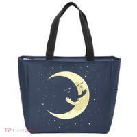 Moon Hug Sky Filled With Stars Tote Bag thumb 0