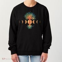 Moon Phases Tree Of Life Women's Sweatshirt thumb 0