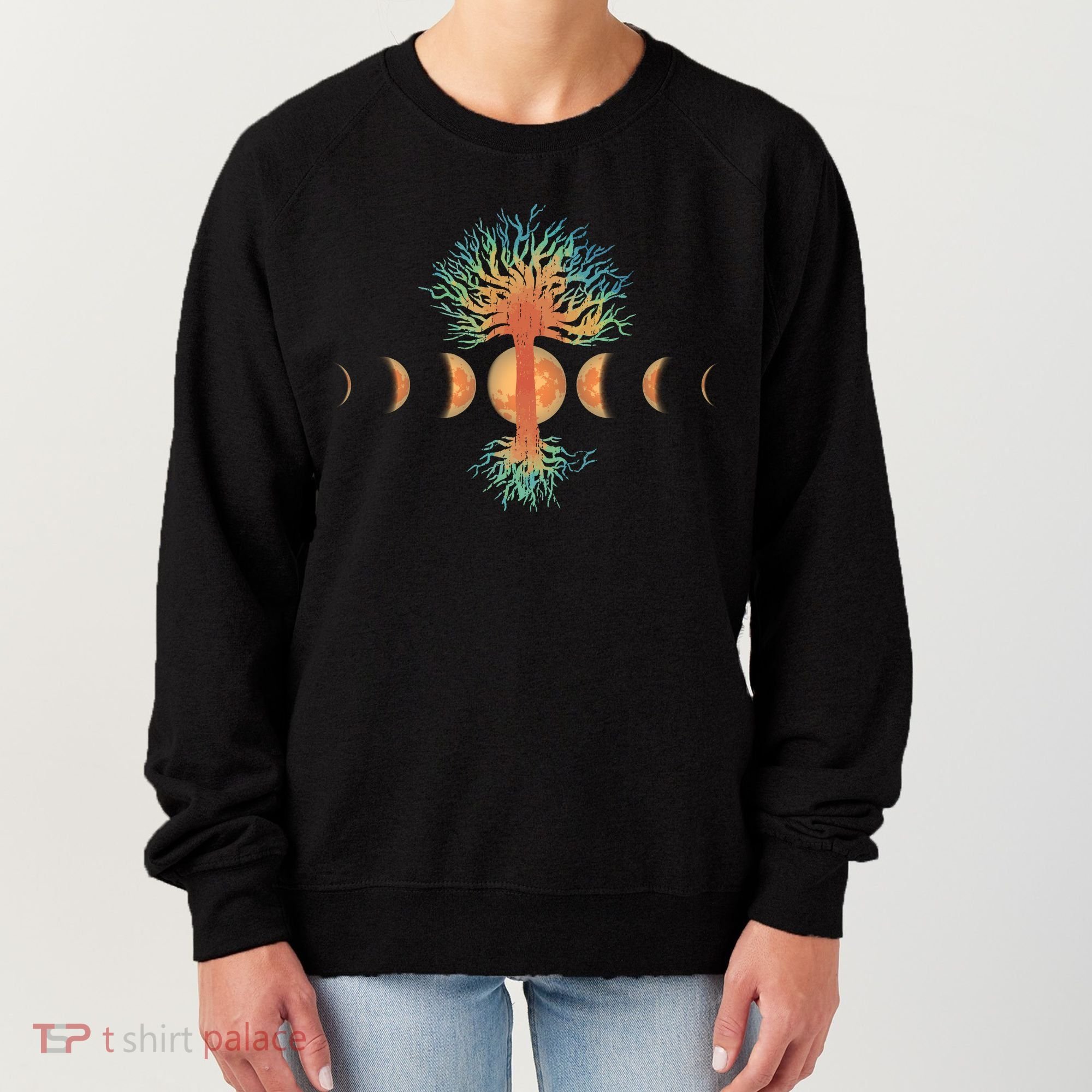 Moon Phases Tree Of Life Women's Sweatshirt